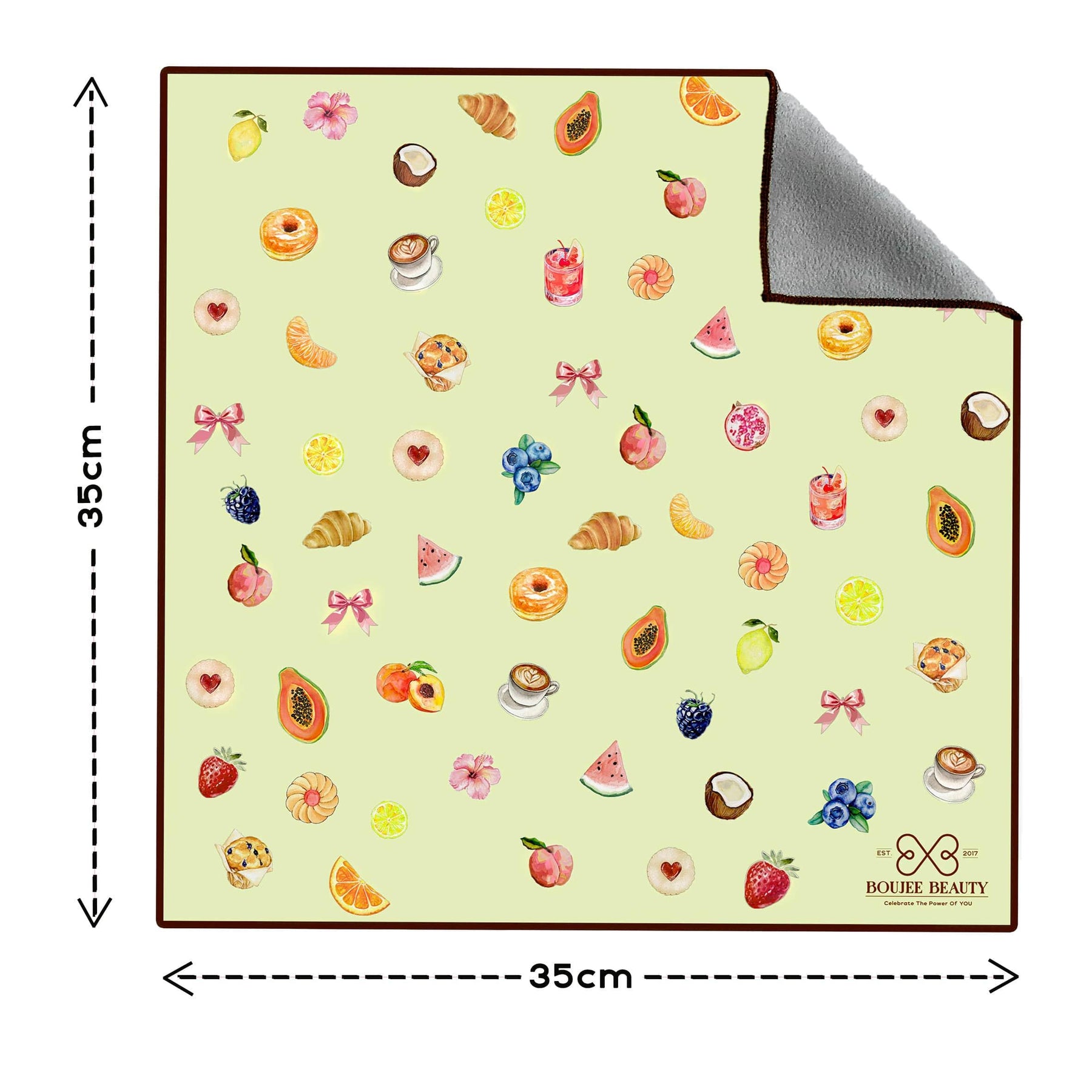 Boujee Beauty Magic Wrap Mini - Butter showing the size of the wrap