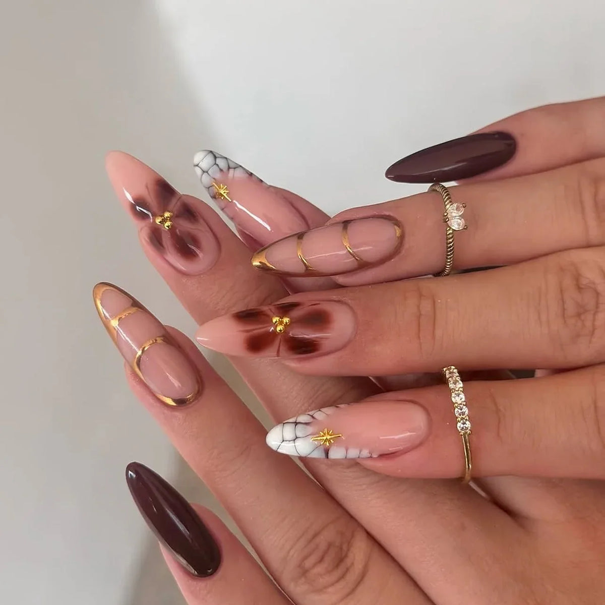 Boujee Beauty Press-On Nails Chocolate