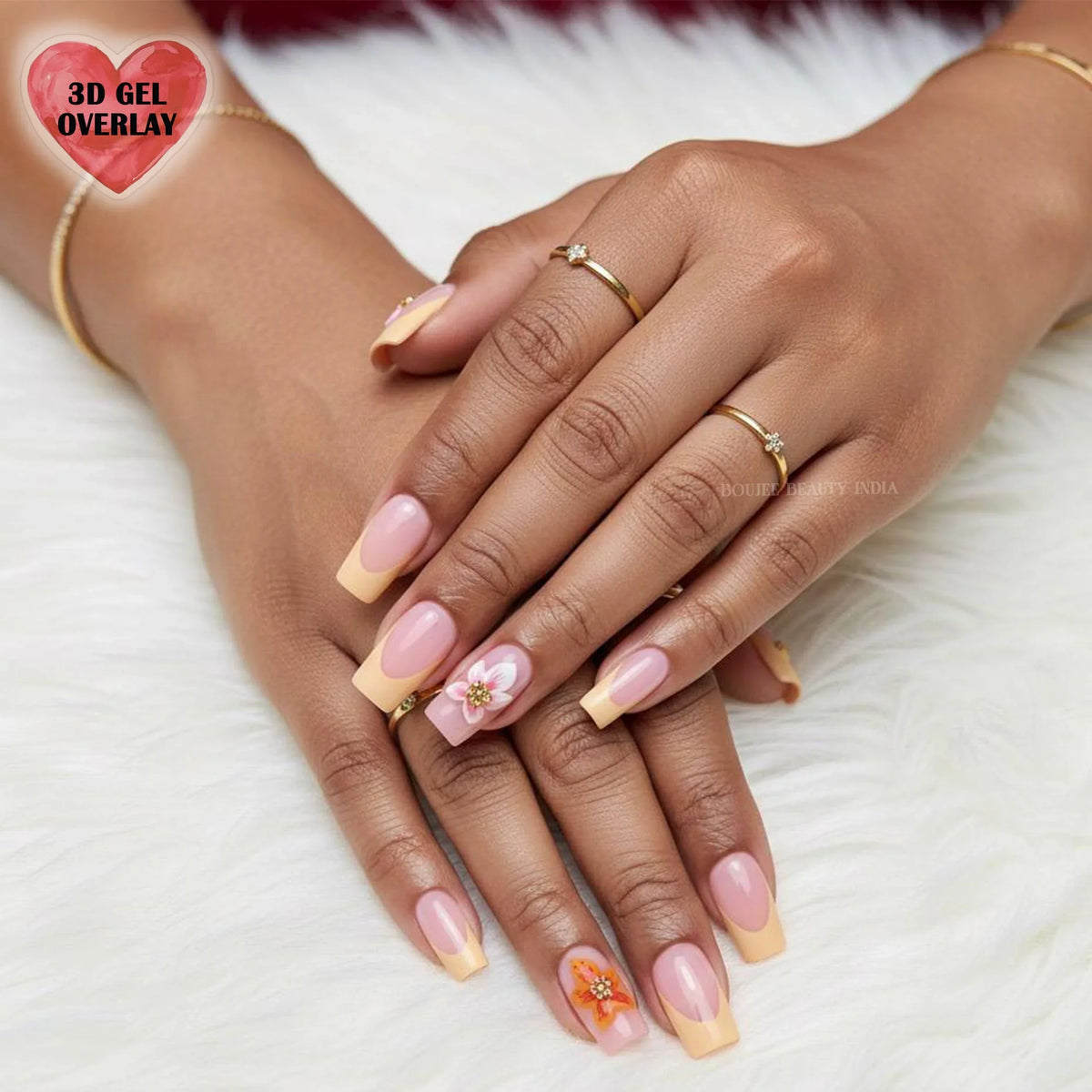 Boujee Beauty Press-On Nails Tangerine