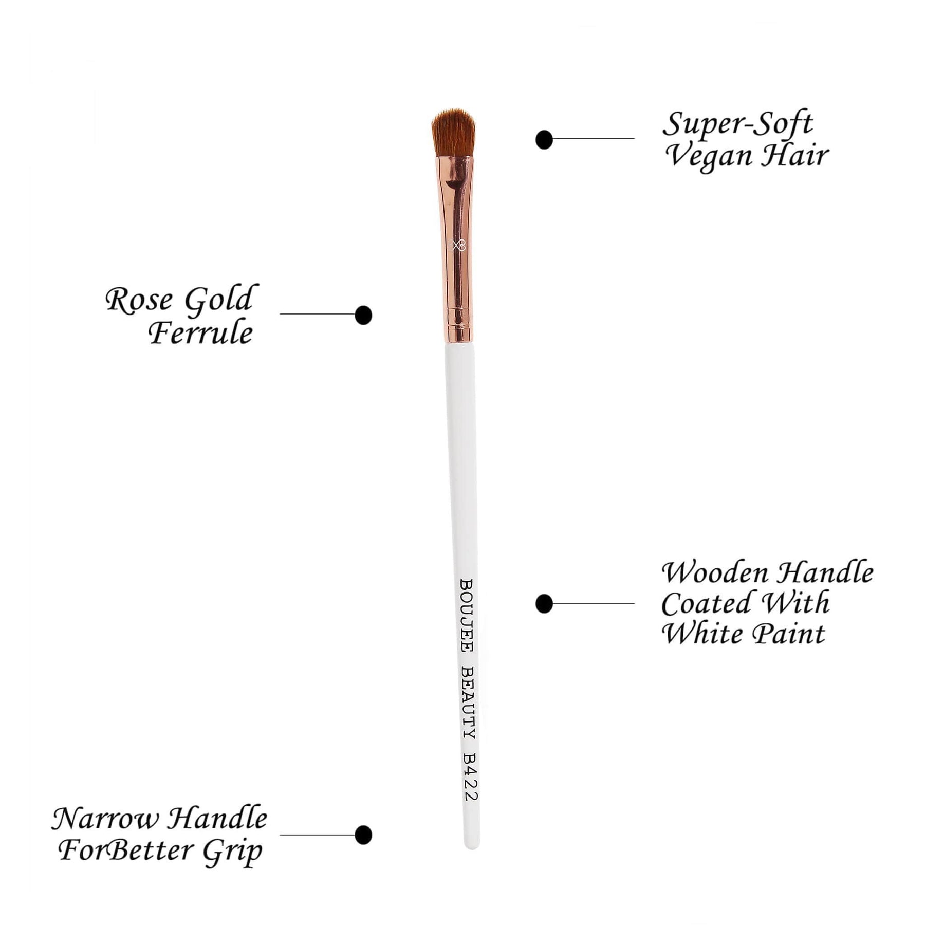 Flat Eyeshadow Applicator Brush B422 - Boujee Beauty