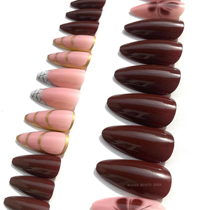 Boujee Beauty Press-On Nails Chocolate