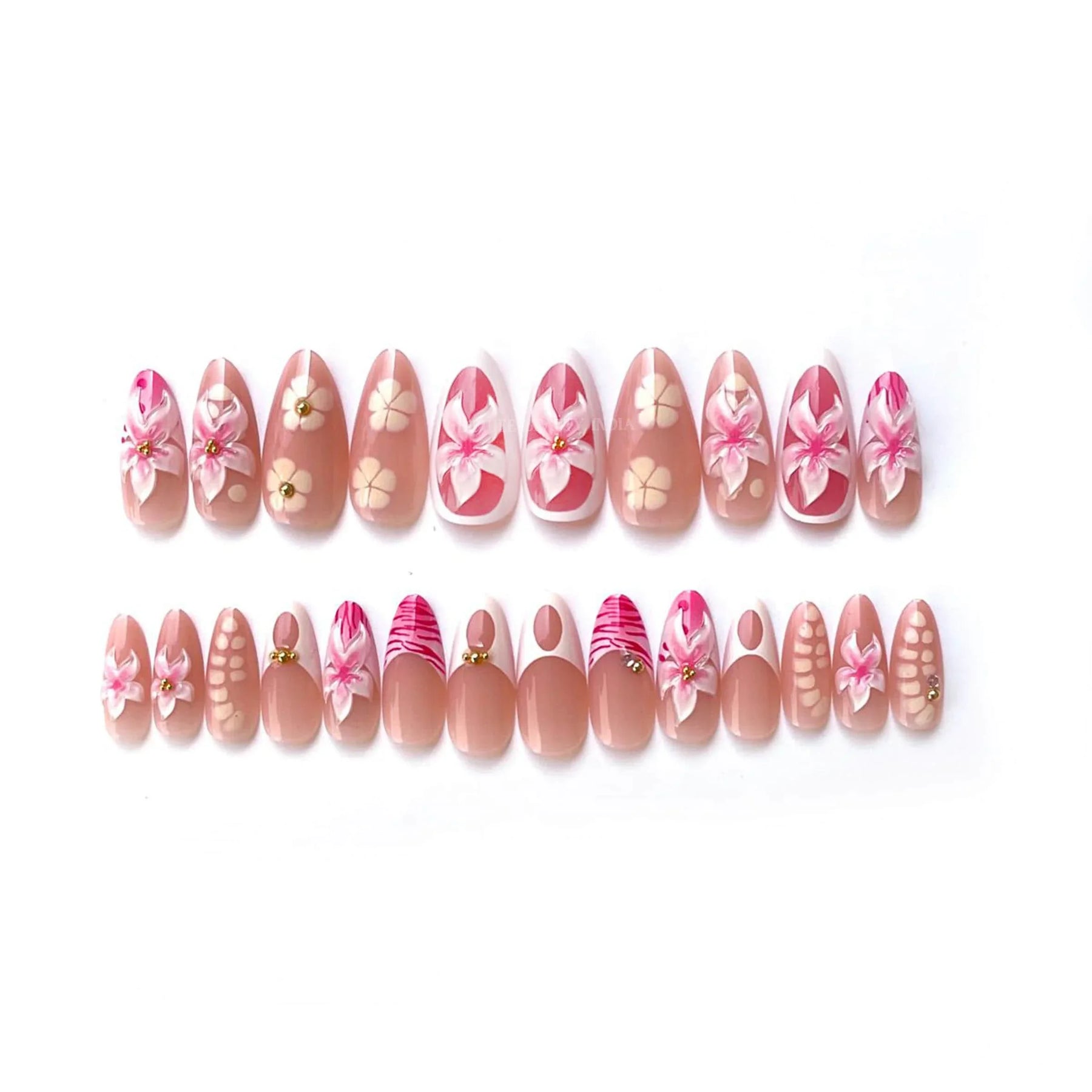 Boujee Beauty Press-On Nails Orchid