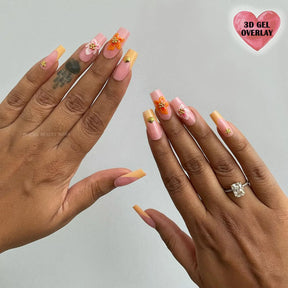 Boujee Beauty Press-On Nails Tangerine