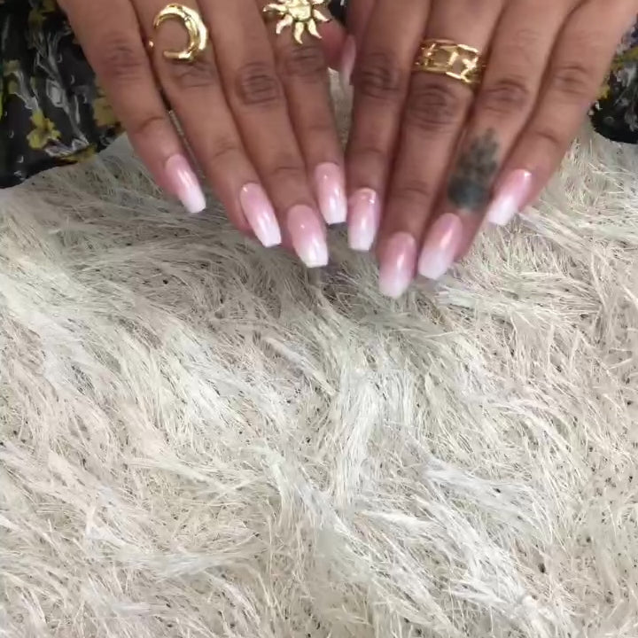 Boujee Beauty Press-on Nails French Ombre