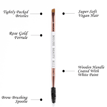 Dual Ended Brow Brush - Boujee Beauty