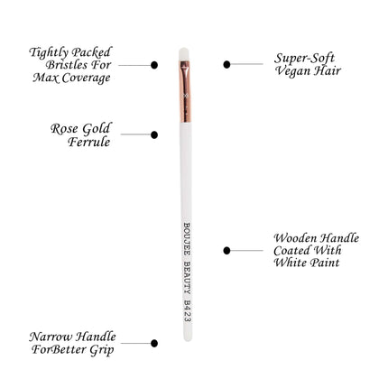 Small Flat Applicator Brush B423 - Boujee Beauty